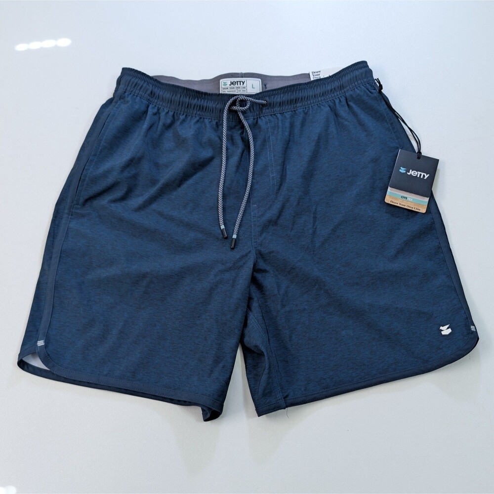 NWT Jetty Session Short - Blue NWT L Large 7" inseam Sz 34-36 NEW
